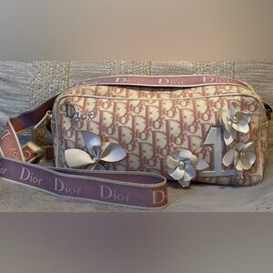 Dior Vintage Galliano Diorissimo Canvas Crossbody Girlie Trotter Bag